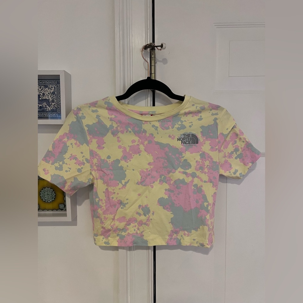 The North Face Pastel Splash Crop Top M